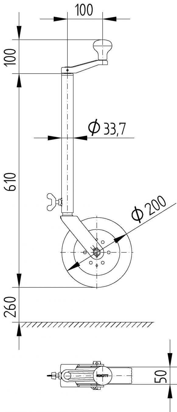Steunwiel TK35 - 401240.001 - Steunwielen