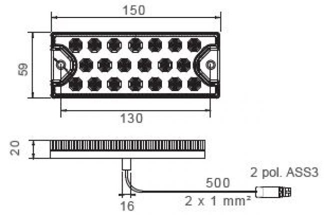 MiniLed 2 12V/24V - 412991.001 - Achterlichten