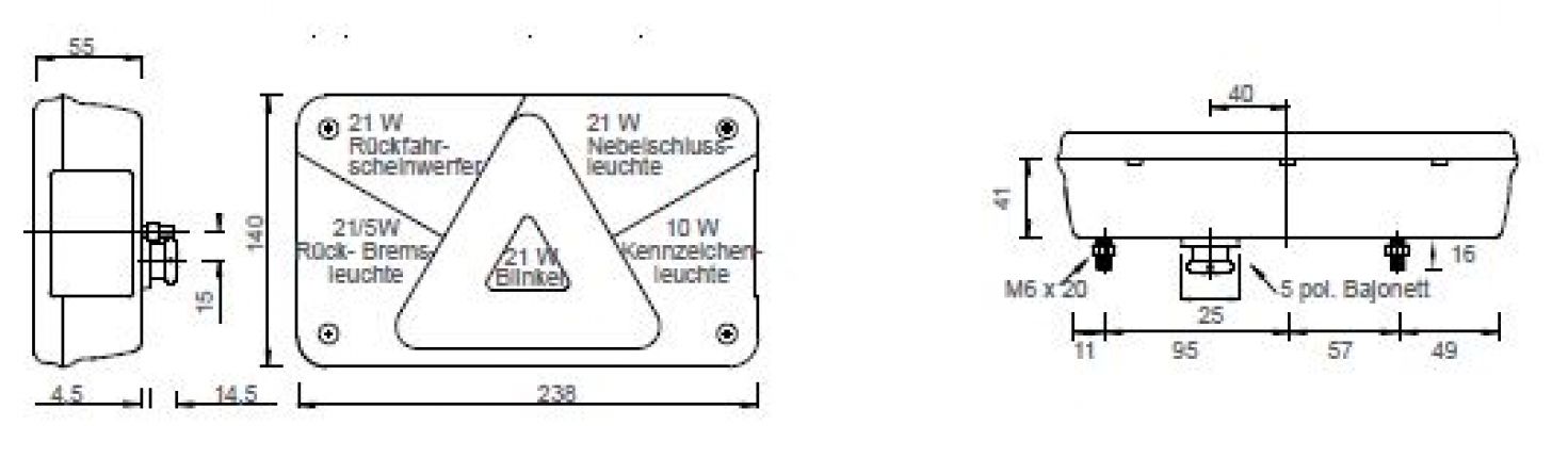 Multipunt 5 - 411511.001 - combinatie achterlichten