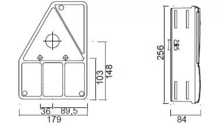 Oorpunt 1 - 402539.001 - combinatie achterlichten