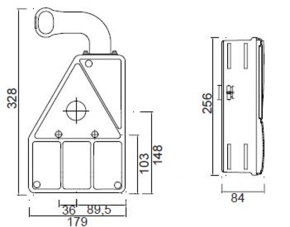 Oorpunt 1 - 410258.001 - combinatie achterlichten
