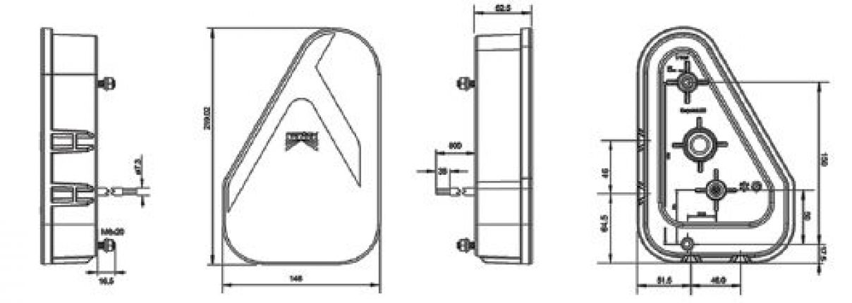 Earpoint LED 12V/24V - 418713.001 - combinatie achterlichten
