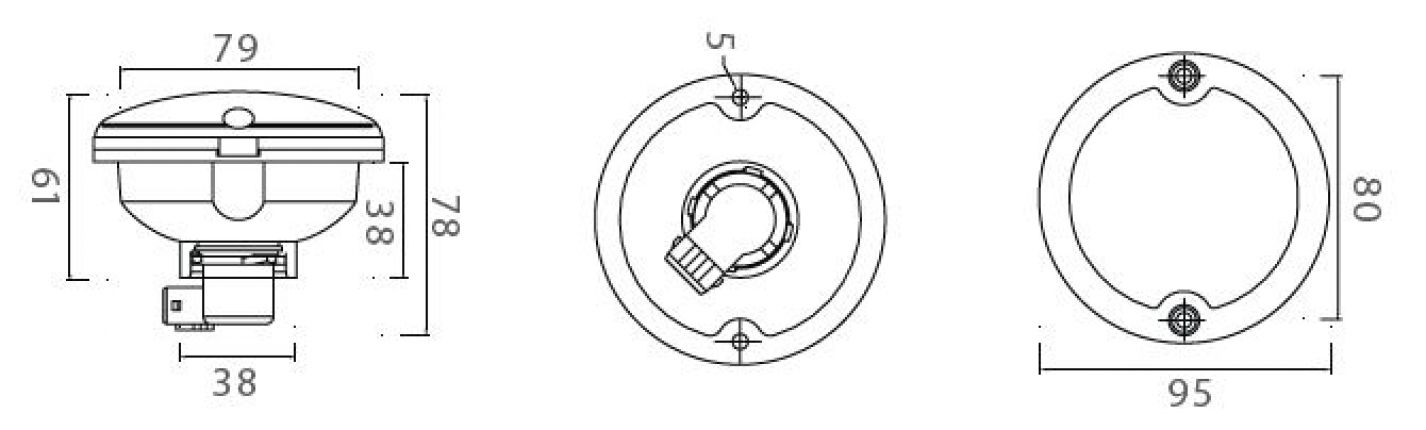 Rondpunt / helder glas optiek - 406747.001 - combinatie achterlichten