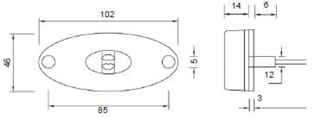 Flatpoint 2 LED 12V/24V - 404556.001 - Positielichten