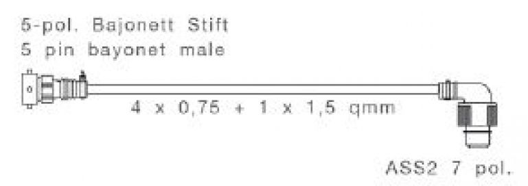 Adapter links 5-polig - 408835.001 - Verbindingselementen