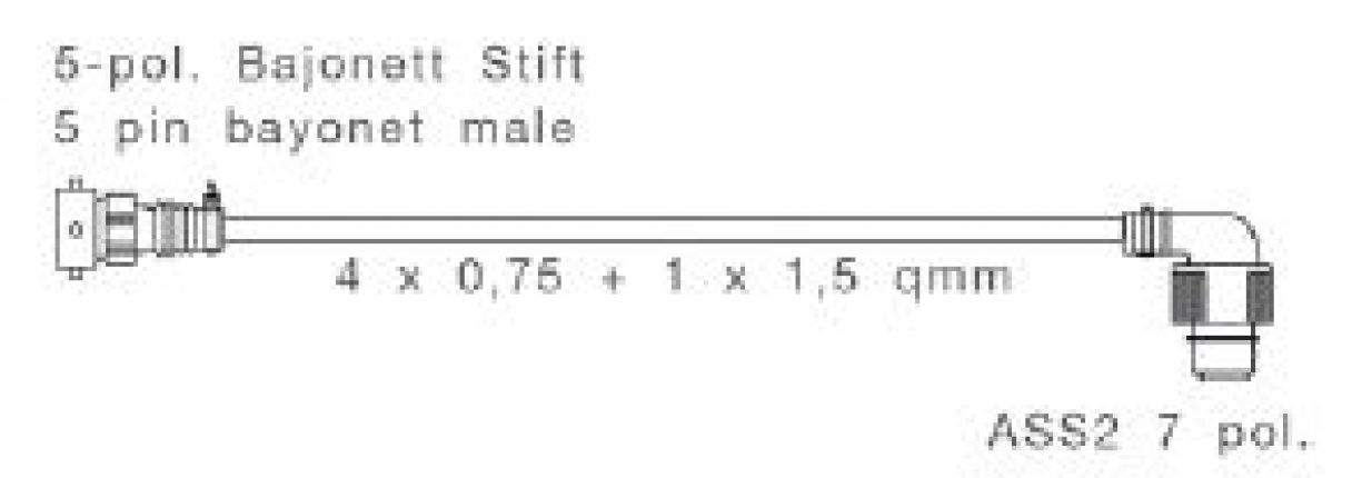 Adapter links 5-polig - 408835.001 - Verbindingselementen
