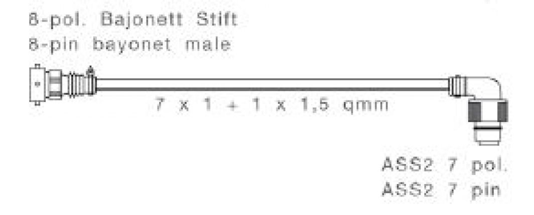 Adapter rechts 8-polig - 408834.001 - Verbindingselementen