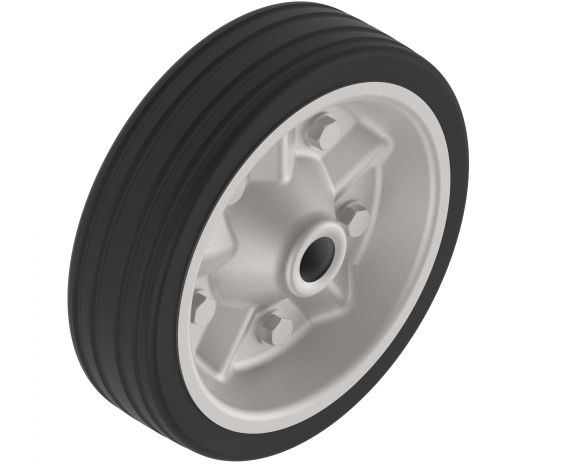 Massief rubber wiel, lage doorsnede - 415100.001 - Steunwielen reserveonderdelen