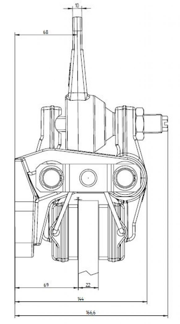 Mechanische schijfremklauw - 107250.01 - Industriële remmen