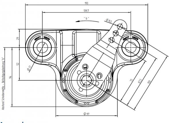 Mechanische schuifremklauw - 102160.04 - Industriële remmen