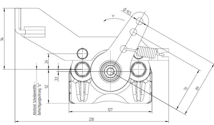 Mechanische schuifremklauw - 106770.02 - Industriële remmen