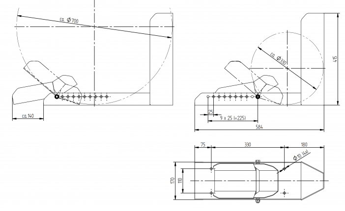 Motorfiets standrail met wip - 418276.001 - Motorfiets sloten