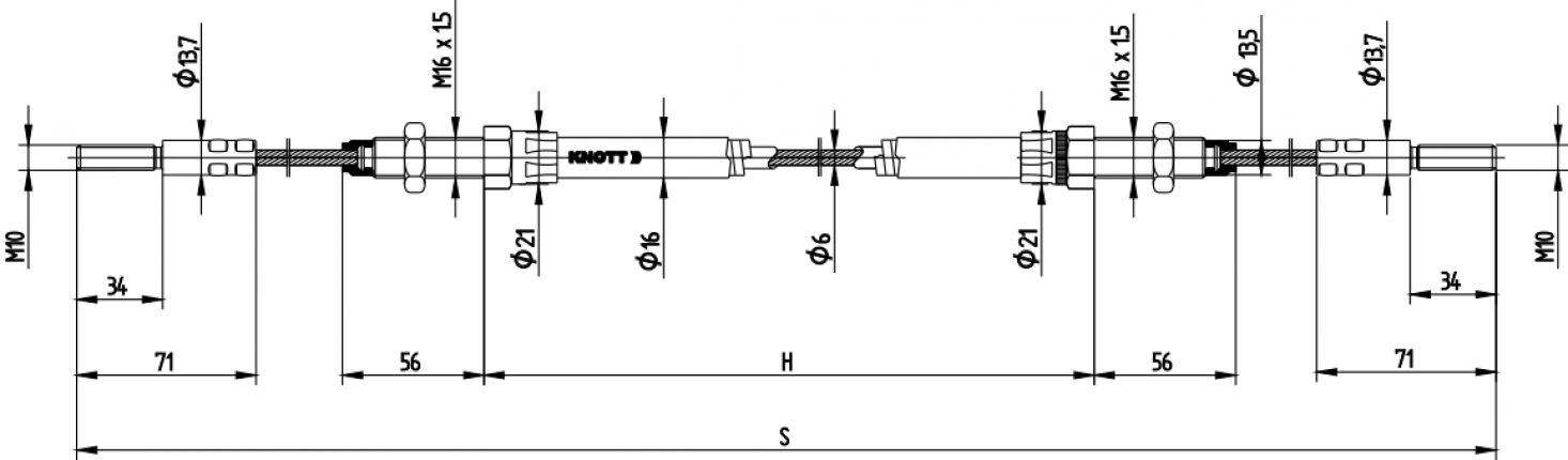 Staalkabel takel (1000/1370) - 980023.01 - Staalkabel takels