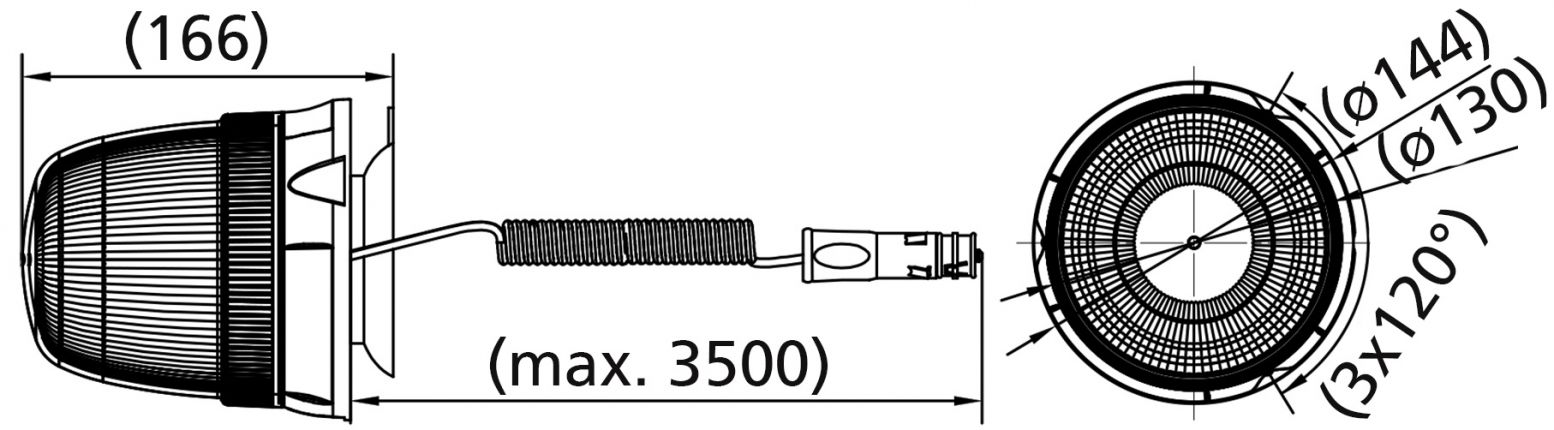 Hoog zwaailicht - 421460.001 - zwaailampen