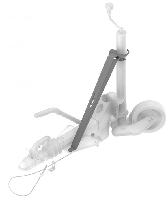 Steunwielpoot bevestigingshoek 124° - 209717.002 - Steunwielpoot