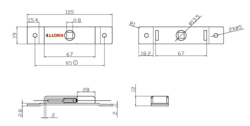 Roestvrij stalen schakelaar slot - 408056.001 - Sloten / accessoires