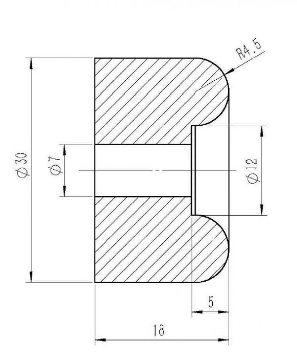Rubberen buffer - 419736.001 - Rubberen buffer