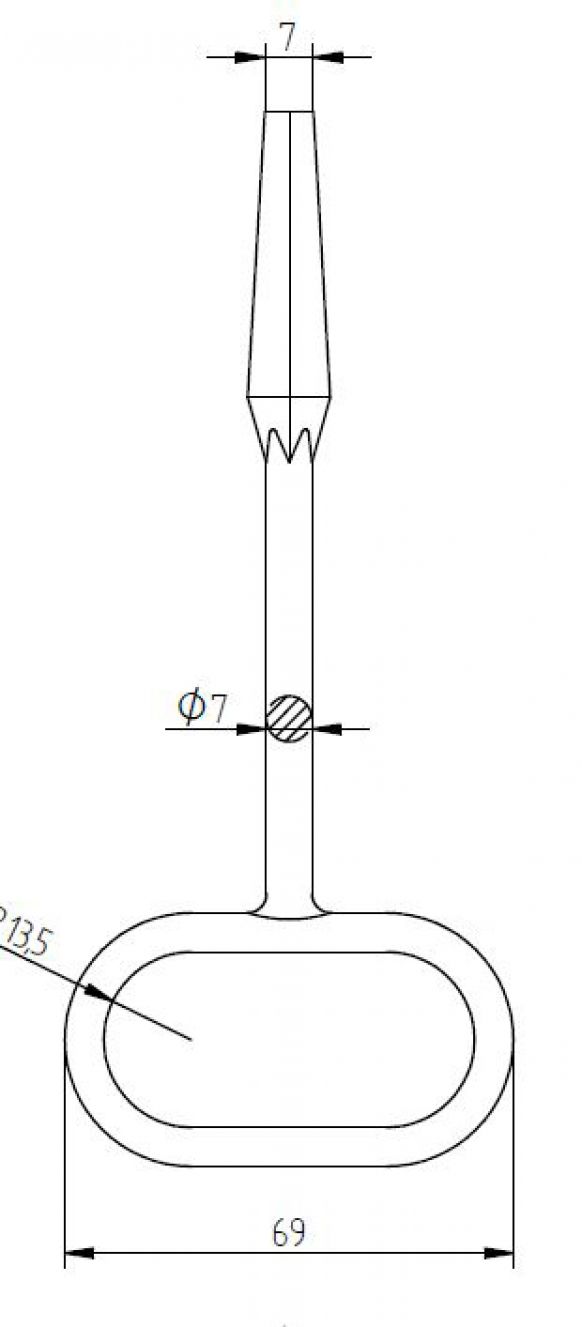 Bandsleutel galv. - 408059.001 - Sloten / accessoires