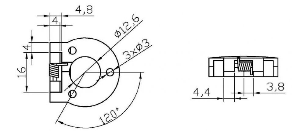 Snap-on afdekking voor schakelaarvergrendeling - 412947.001 - Sloten / Accessoires