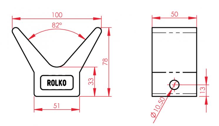 Boegsteun - 402809.010 - Boottrailer