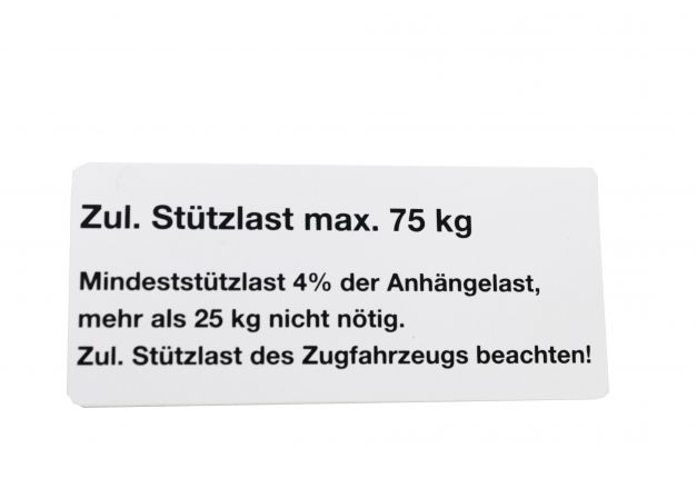 Ondersteuningsbord voor aanhangwagens - 404444.001 - Tekens