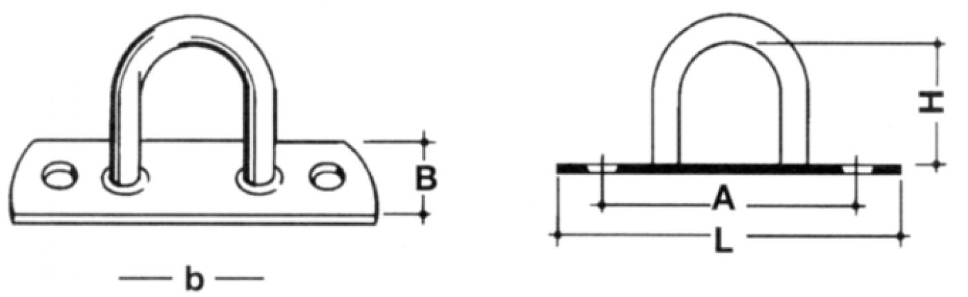 Klembeugel - 409892.001 - dekzeilbevestiging
