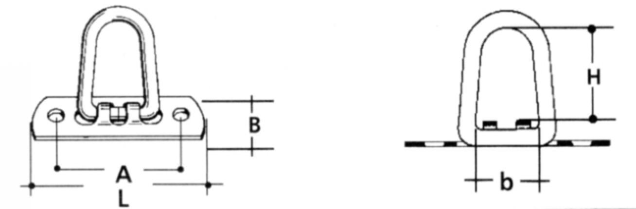Gordelkram - 409998.001 - Dekzeilbevestiging