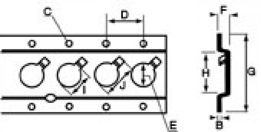 Ankergoot met ronde gaten - 416940.001 - Bevestigingsanker