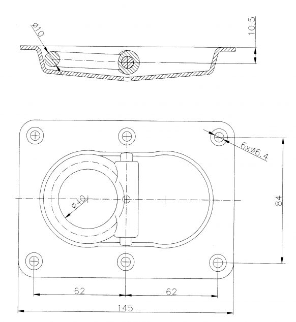 Sjorring zonder veer - 404277.001 - Bevestigingsanker