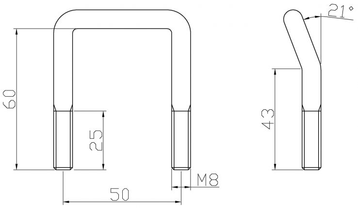 Losse sjorbeugel - 420094.001 - Bevestigingsanker