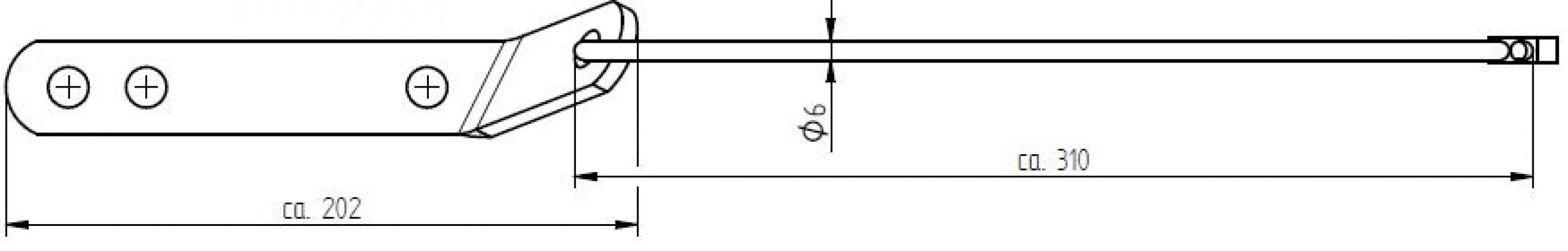 Arrestatiekabel met beugel