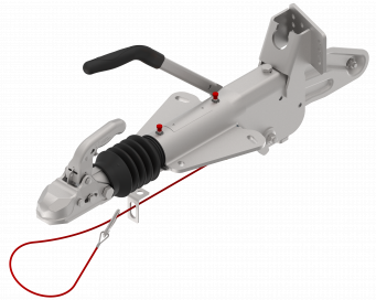 Oploopinrichting flens met steunwiel beugel