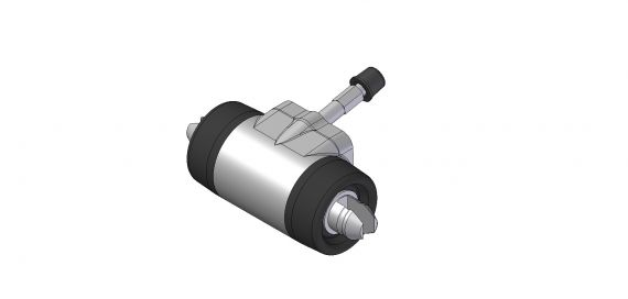 Wiel cilinder Ø25,40mm links