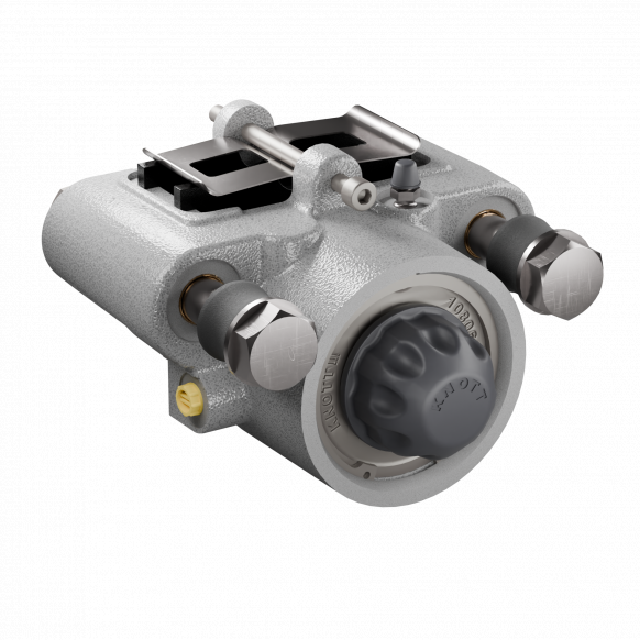 Hydraulische veerbelaste schuifremklauw