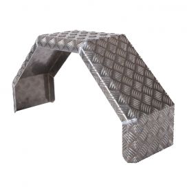 Spatbord enkel as aluminium geruit vierkant - 416816.001 - Spatbord