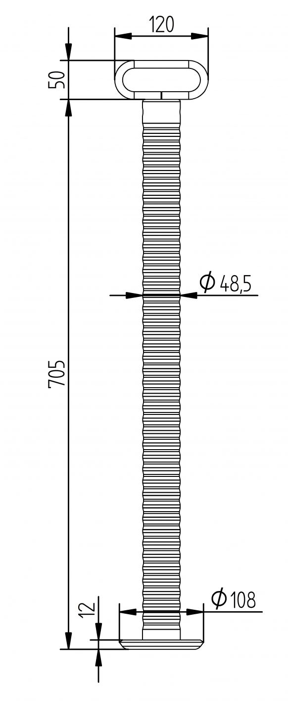 Valsteun TL48 - 6D6585.001 - Steunvoeten