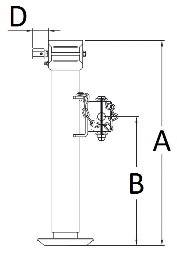 Inklapbare steunpoot - 402615.001 - Steunpoten