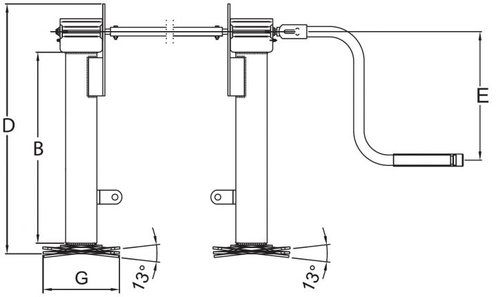 Ondersteuningsapparaat DG2800 - 403527.001 - Ondersteuningsvoeten