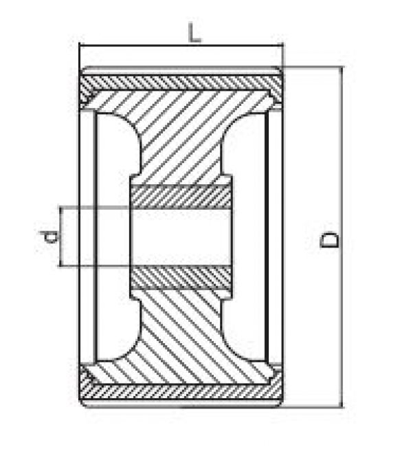 Sliprolle 5" - 6X1067.020 - boottrailer