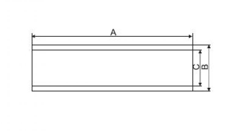 Kielsteun 2,5 "x12" - 6X1065.011 - Boottrailer