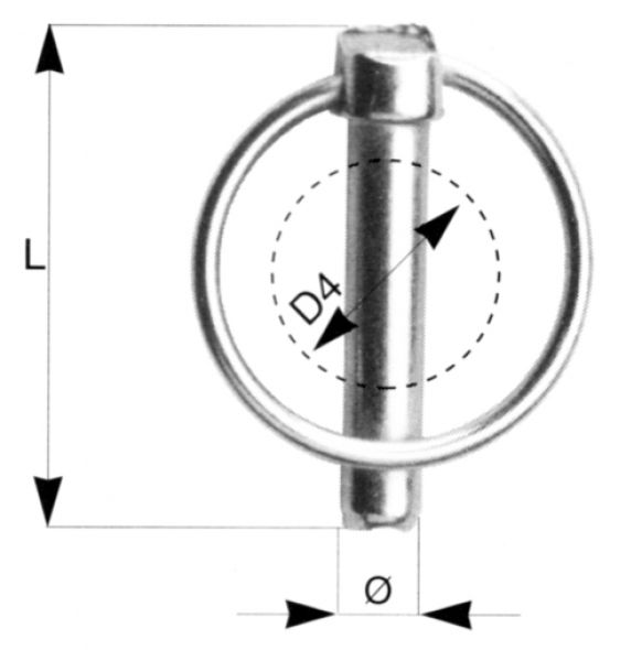 Linch pin - 407807.002 - Linch pin / Spring cotter pin